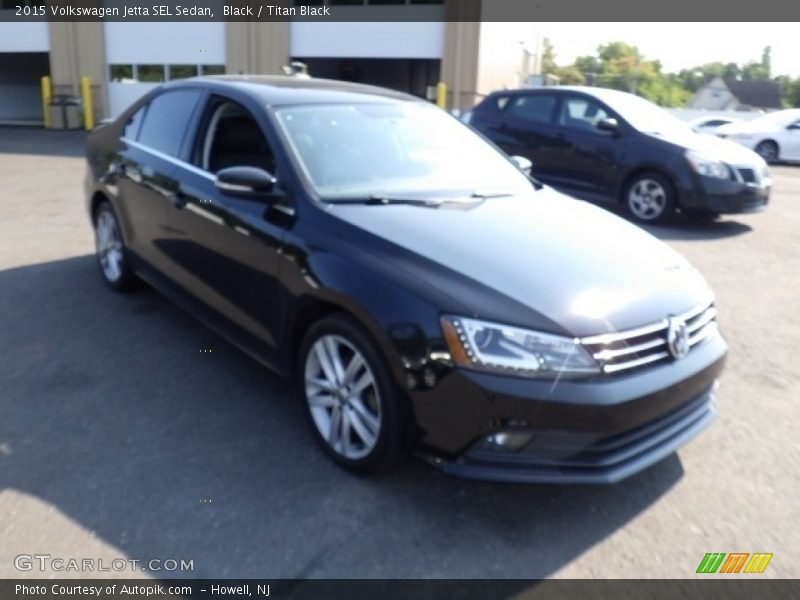 Black / Titan Black 2015 Volkswagen Jetta SEL Sedan