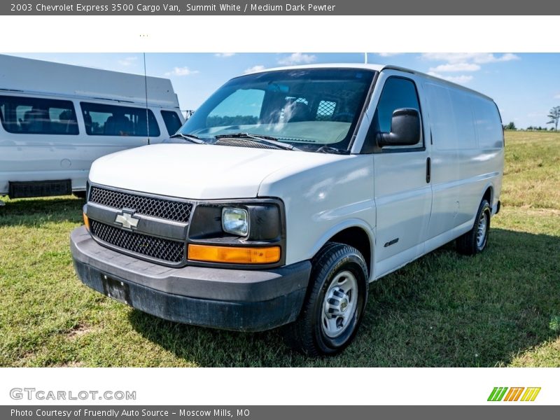 Summit White / Medium Dark Pewter 2003 Chevrolet Express 3500 Cargo Van