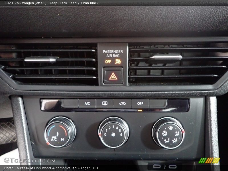 Deep Black Pearl / Titan Black 2021 Volkswagen Jetta S