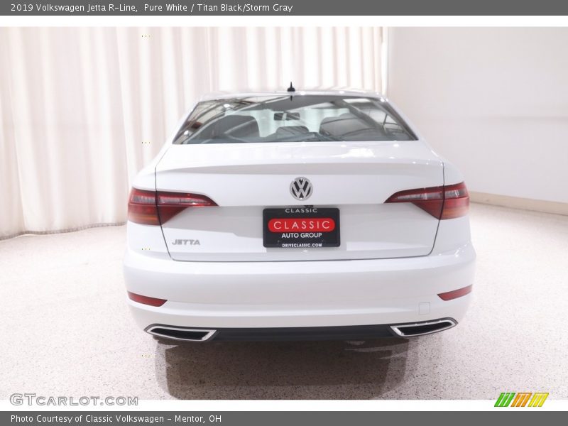 Pure White / Titan Black/Storm Gray 2019 Volkswagen Jetta R-Line