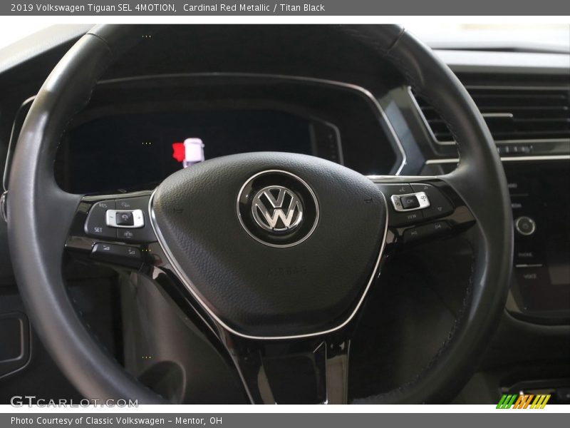 Cardinal Red Metallic / Titan Black 2019 Volkswagen Tiguan SEL 4MOTION