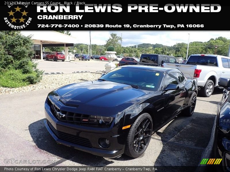 Black / Black 2012 Chevrolet Camaro SS Coupe