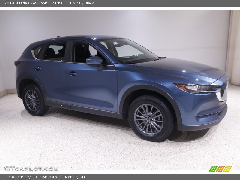 Eternal Blue Mica / Black 2019 Mazda CX-5 Sport