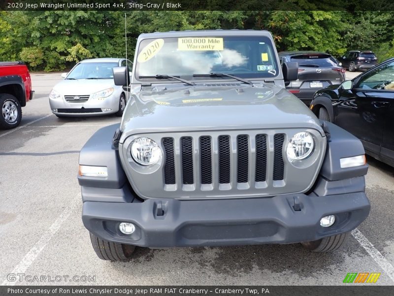 Sting-Gray / Black 2020 Jeep Wrangler Unlimited Sport 4x4