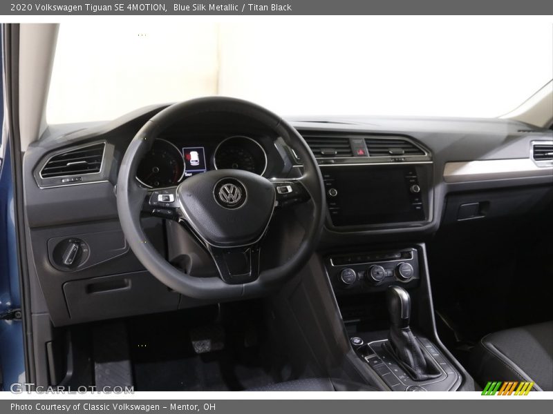 Blue Silk Metallic / Titan Black 2020 Volkswagen Tiguan SE 4MOTION