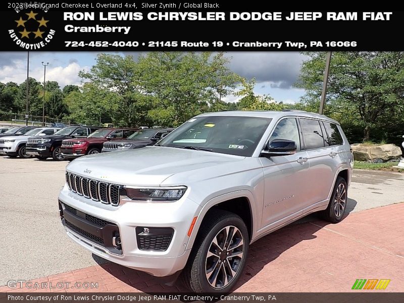 Silver Zynith / Global Black 2023 Jeep Grand Cherokee L Overland 4x4