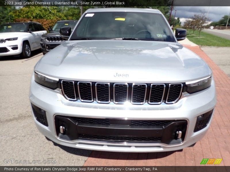 Silver Zynith / Global Black 2023 Jeep Grand Cherokee L Overland 4x4