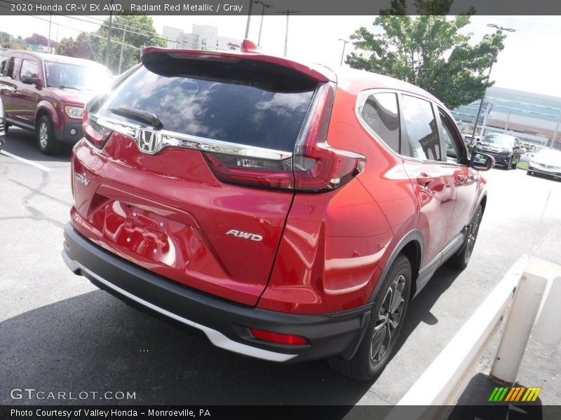 Radiant Red Metallic / Gray 2020 Honda CR-V EX AWD