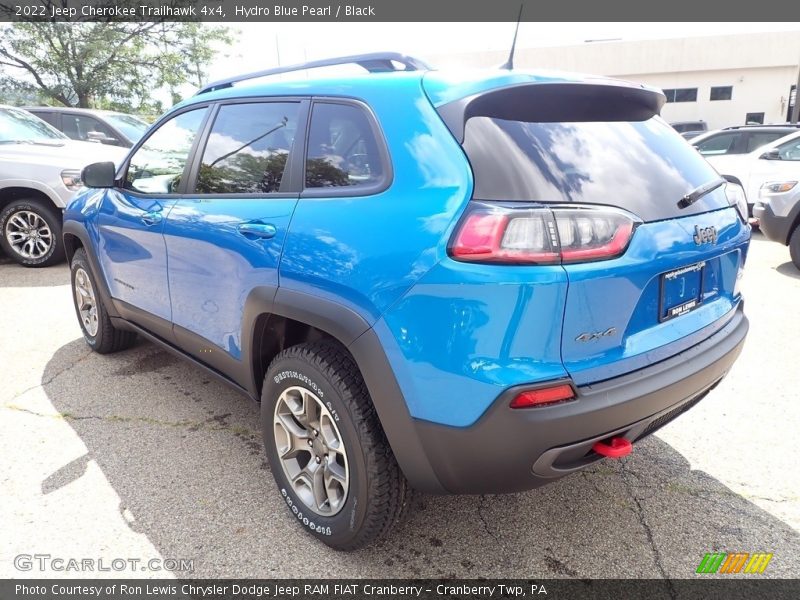 Hydro Blue Pearl / Black 2022 Jeep Cherokee Trailhawk 4x4
