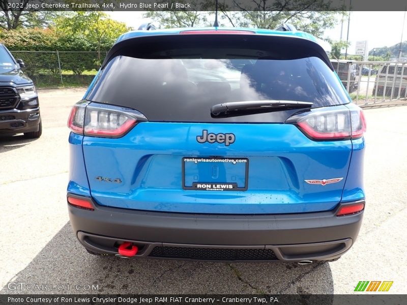 Hydro Blue Pearl / Black 2022 Jeep Cherokee Trailhawk 4x4