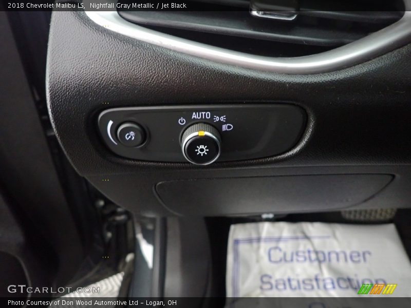 Nightfall Gray Metallic / Jet Black 2018 Chevrolet Malibu LS