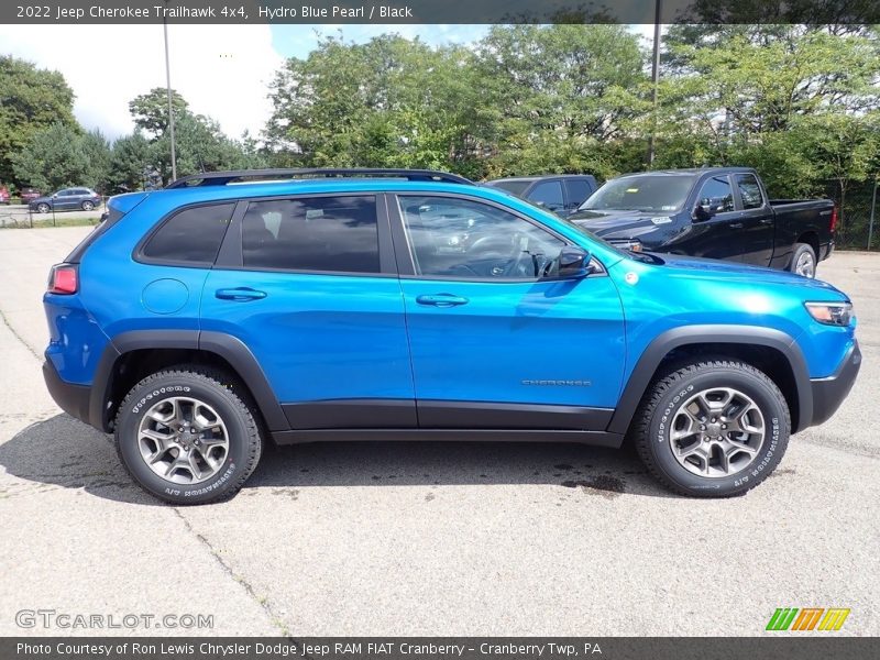 Hydro Blue Pearl / Black 2022 Jeep Cherokee Trailhawk 4x4