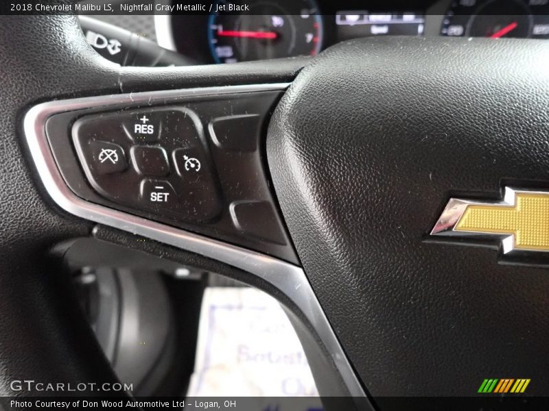Nightfall Gray Metallic / Jet Black 2018 Chevrolet Malibu LS