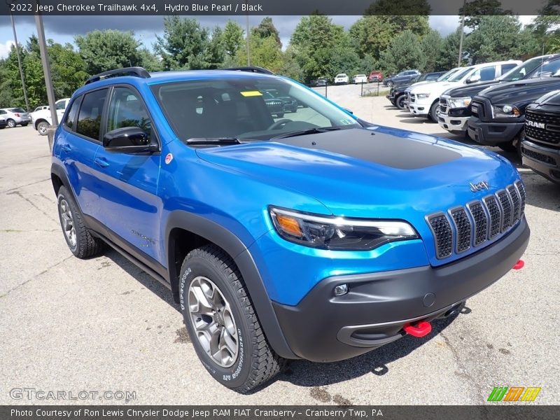 Hydro Blue Pearl / Black 2022 Jeep Cherokee Trailhawk 4x4