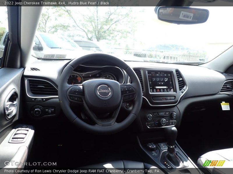 Hydro Blue Pearl / Black 2022 Jeep Cherokee Trailhawk 4x4