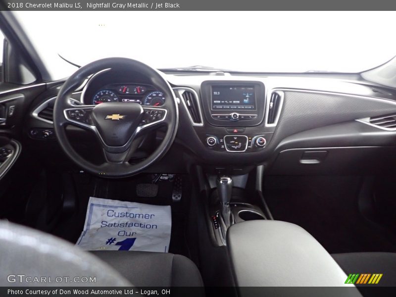 Nightfall Gray Metallic / Jet Black 2018 Chevrolet Malibu LS