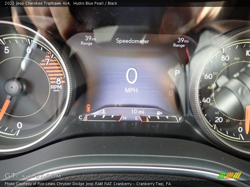 Hydro Blue Pearl / Black 2022 Jeep Cherokee Trailhawk 4x4