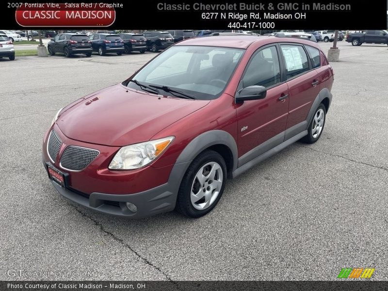 Salsa Red / Graphite 2007 Pontiac Vibe