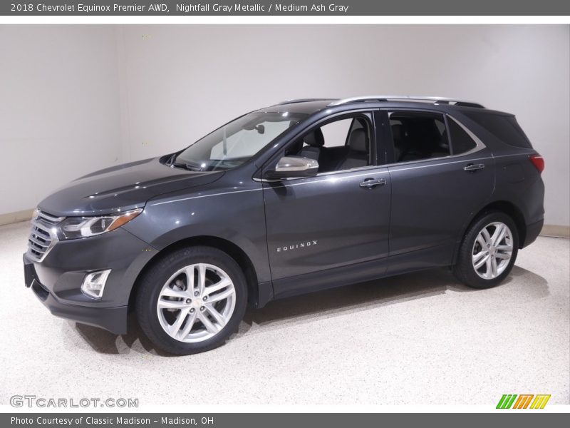 Nightfall Gray Metallic / Medium Ash Gray 2018 Chevrolet Equinox Premier AWD