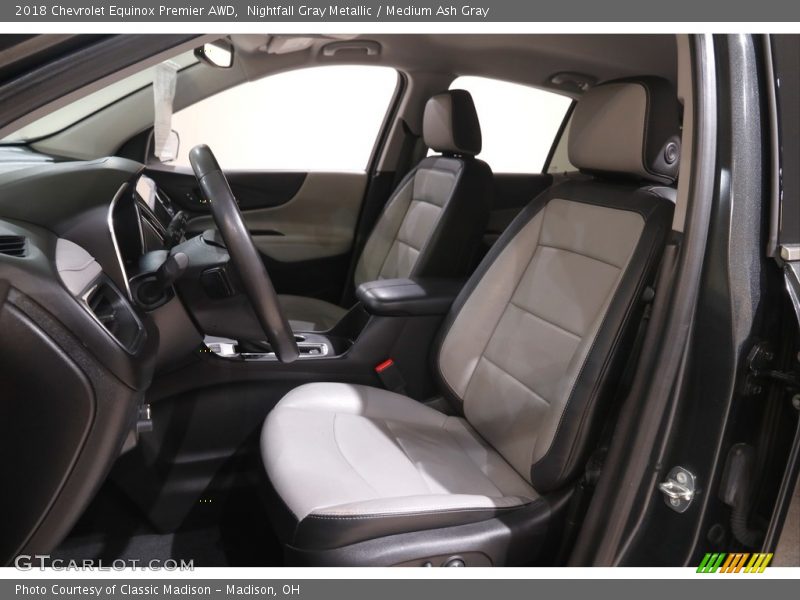 Nightfall Gray Metallic / Medium Ash Gray 2018 Chevrolet Equinox Premier AWD