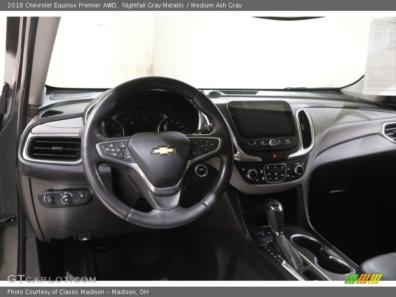 Nightfall Gray Metallic / Medium Ash Gray 2018 Chevrolet Equinox Premier AWD