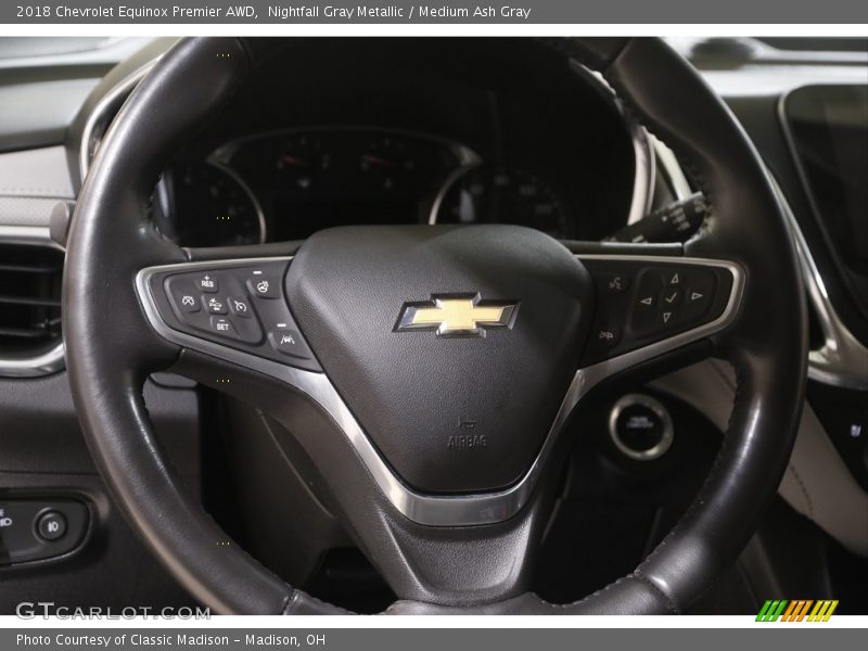 Nightfall Gray Metallic / Medium Ash Gray 2018 Chevrolet Equinox Premier AWD