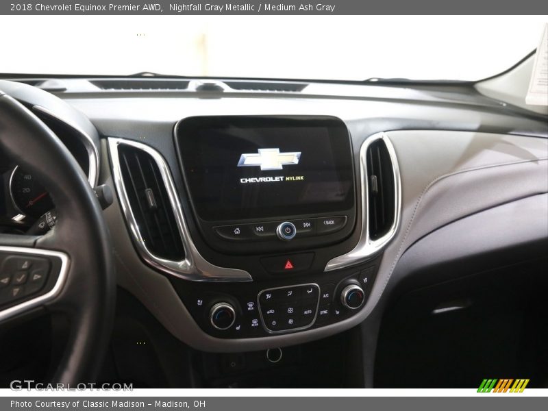 Nightfall Gray Metallic / Medium Ash Gray 2018 Chevrolet Equinox Premier AWD