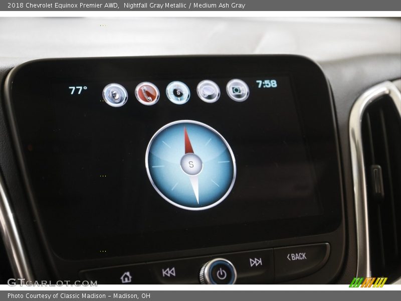 Nightfall Gray Metallic / Medium Ash Gray 2018 Chevrolet Equinox Premier AWD