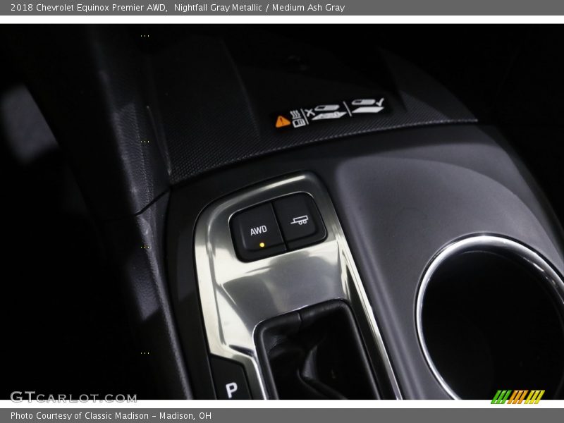 Nightfall Gray Metallic / Medium Ash Gray 2018 Chevrolet Equinox Premier AWD