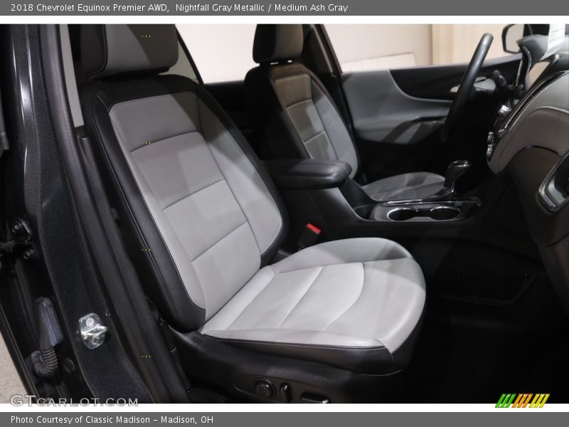 Nightfall Gray Metallic / Medium Ash Gray 2018 Chevrolet Equinox Premier AWD