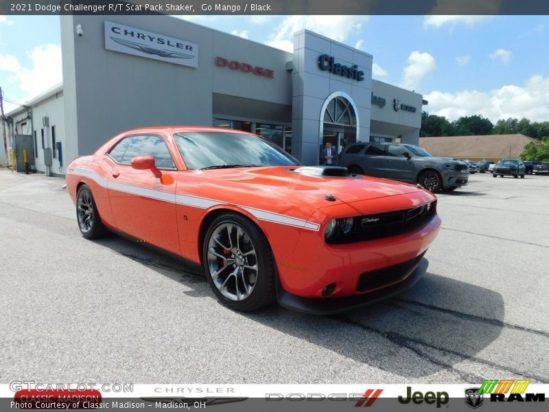 Go Mango / Black 2021 Dodge Challenger R/T Scat Pack Shaker