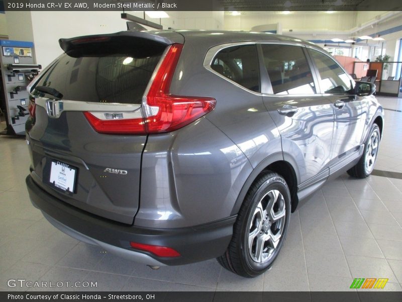 Modern Steel Metallic / Black 2019 Honda CR-V EX AWD