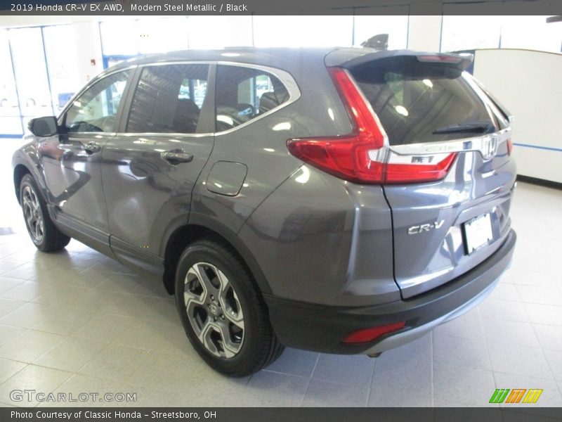 Modern Steel Metallic / Black 2019 Honda CR-V EX AWD