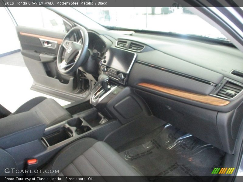 Modern Steel Metallic / Black 2019 Honda CR-V EX AWD