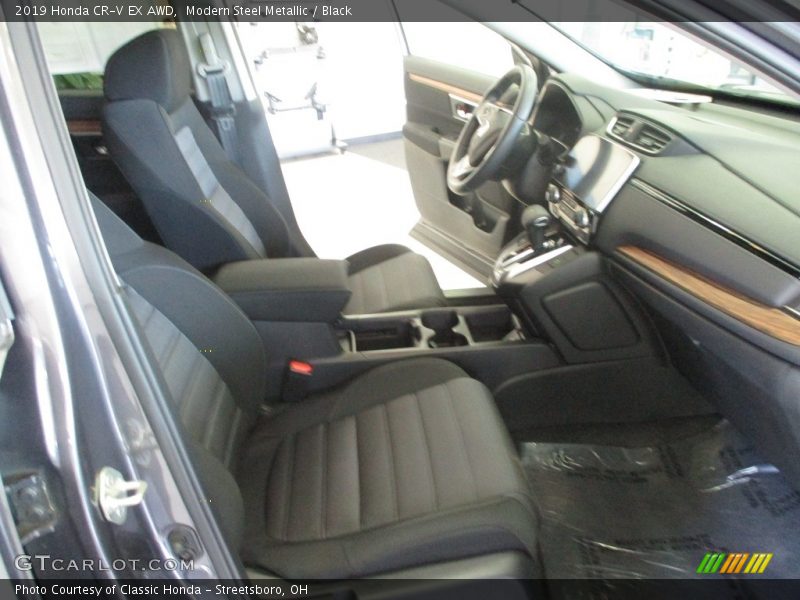 Modern Steel Metallic / Black 2019 Honda CR-V EX AWD