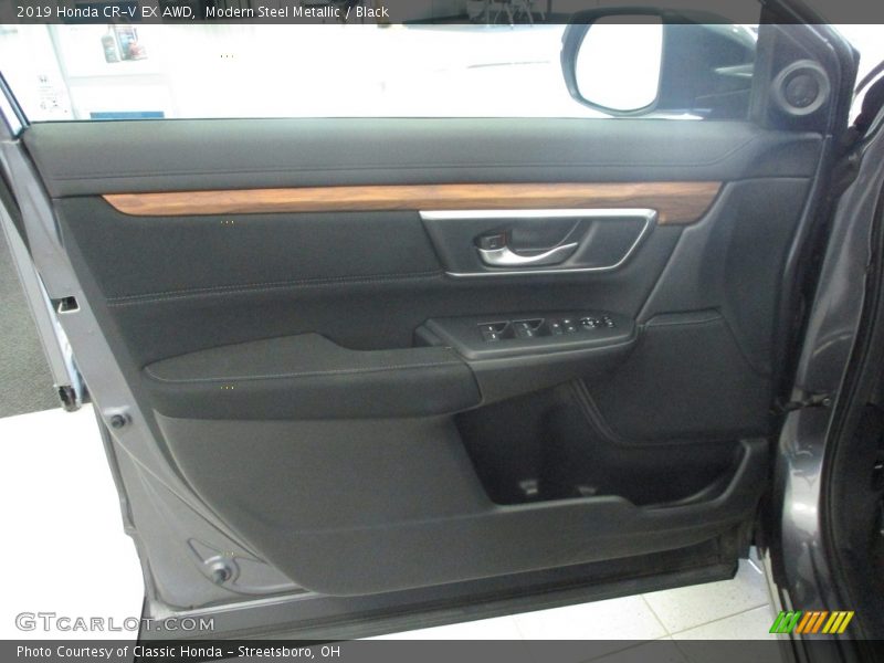 Modern Steel Metallic / Black 2019 Honda CR-V EX AWD