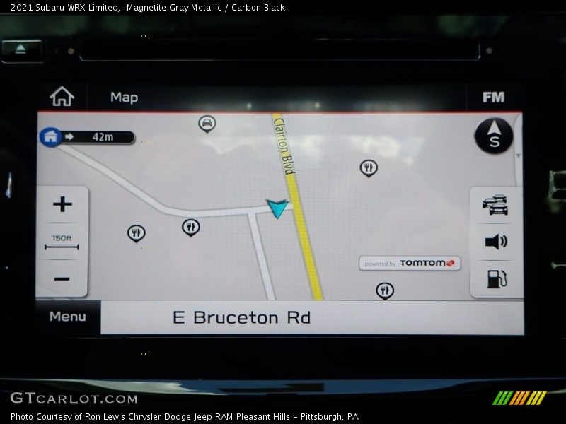 Navigation of 2021 WRX Limited