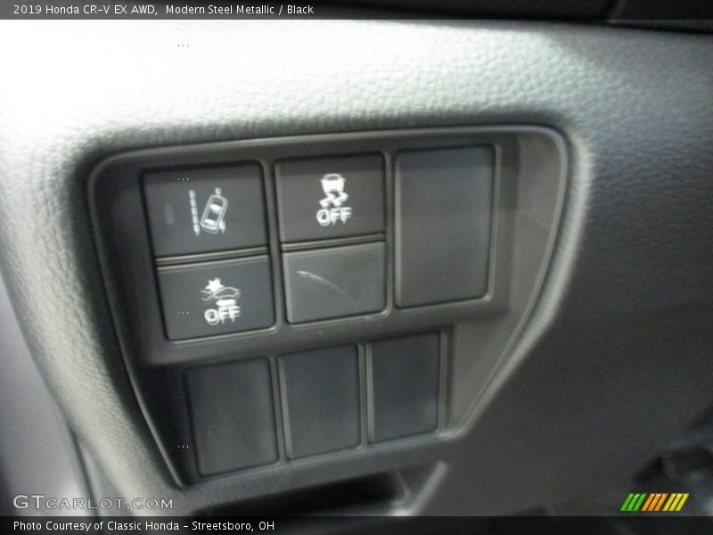Modern Steel Metallic / Black 2019 Honda CR-V EX AWD
