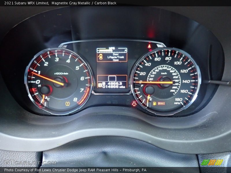  2021 WRX Limited Limited Gauges