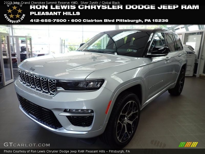Silver Zynith / Global Black 2023 Jeep Grand Cherokee Summit Reserve 4WD