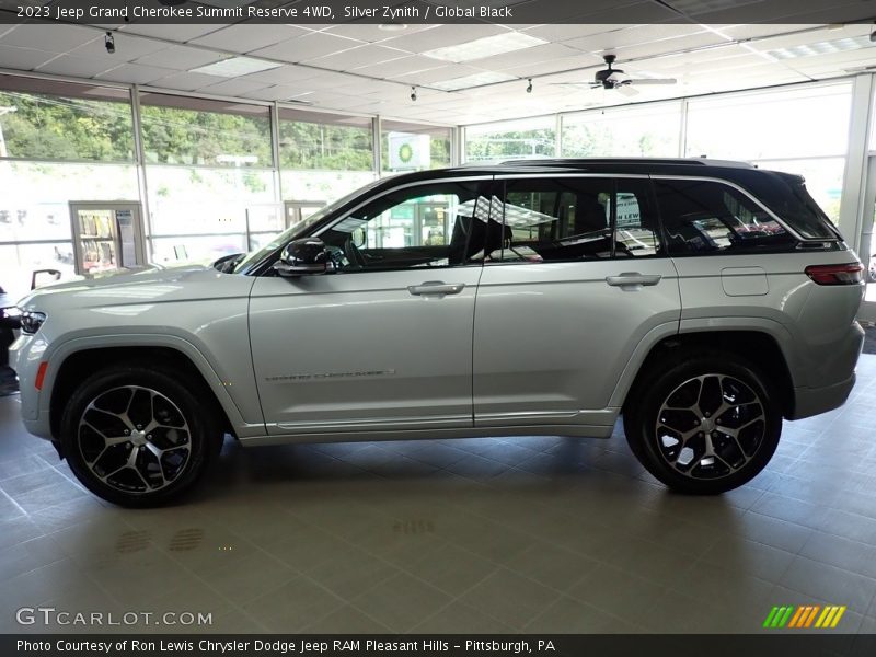 Silver Zynith / Global Black 2023 Jeep Grand Cherokee Summit Reserve 4WD