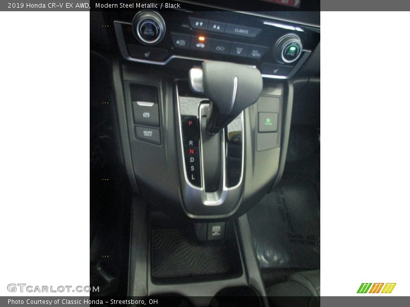 Modern Steel Metallic / Black 2019 Honda CR-V EX AWD