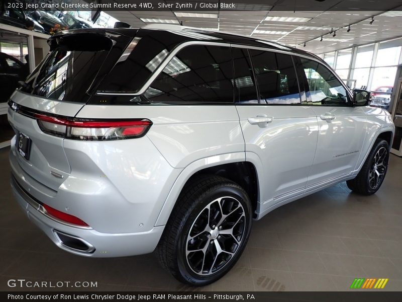Silver Zynith / Global Black 2023 Jeep Grand Cherokee Summit Reserve 4WD
