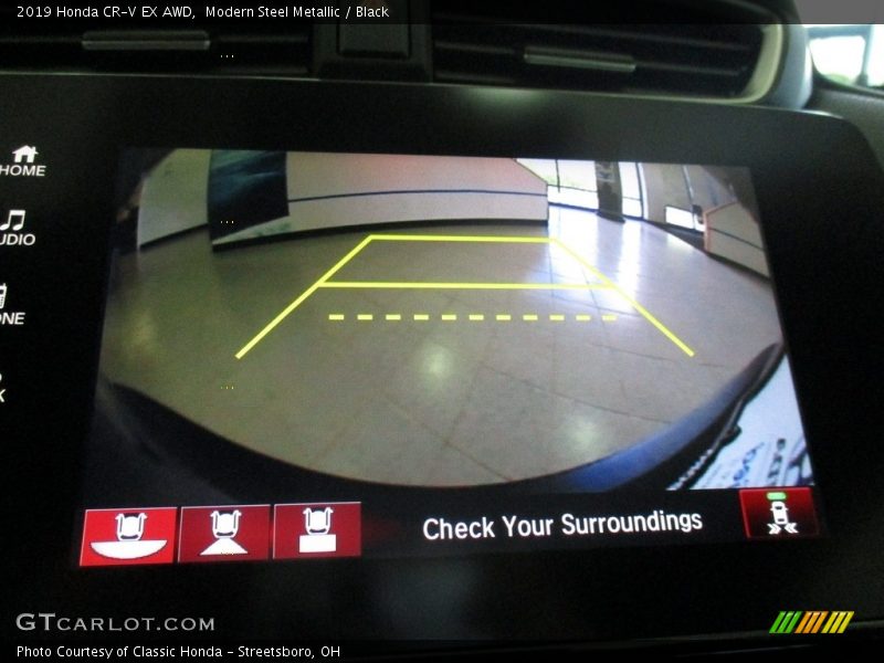 Modern Steel Metallic / Black 2019 Honda CR-V EX AWD