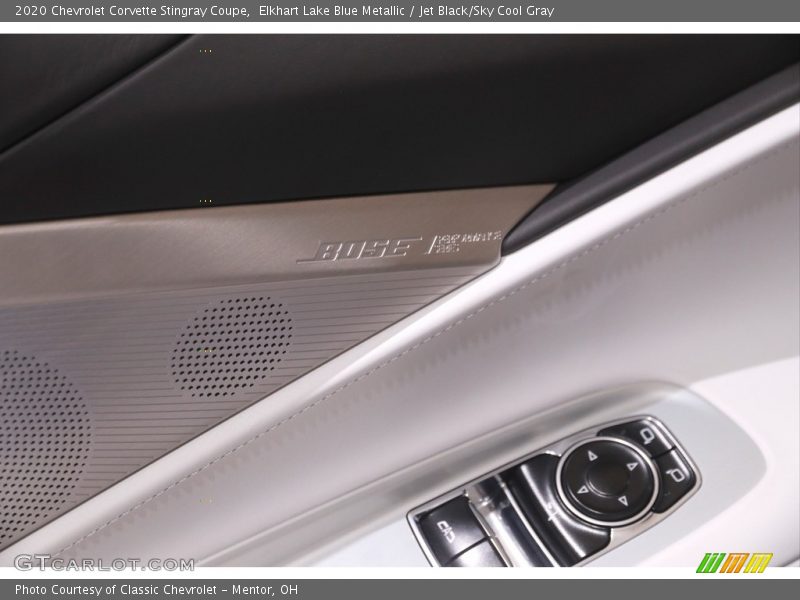 Elkhart Lake Blue Metallic / Jet Black/Sky Cool Gray 2020 Chevrolet Corvette Stingray Coupe