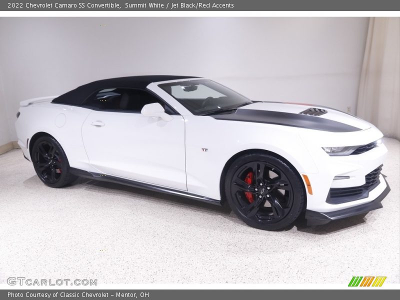 Summit White / Jet Black/Red Accents 2022 Chevrolet Camaro SS Convertible