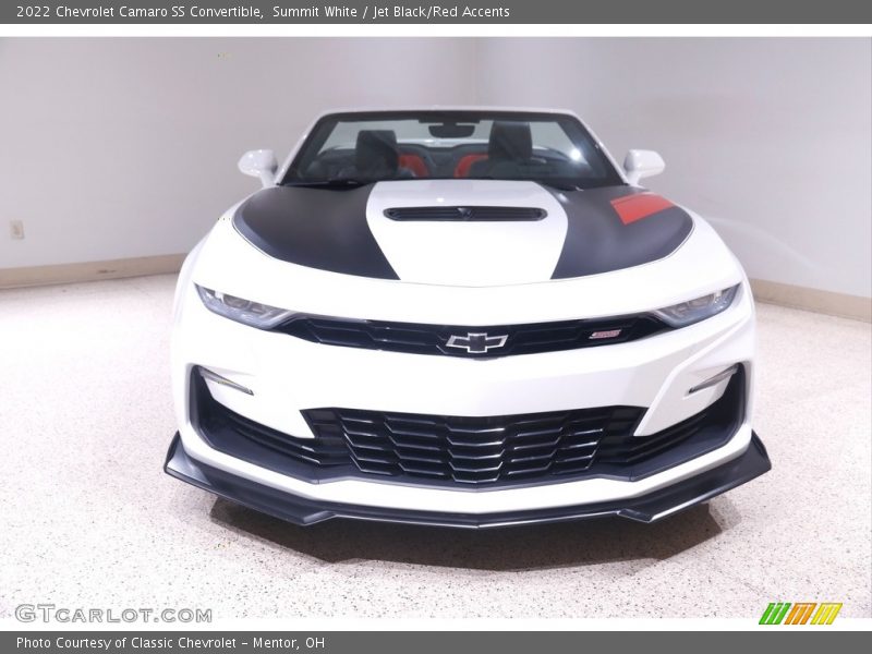 Summit White / Jet Black/Red Accents 2022 Chevrolet Camaro SS Convertible