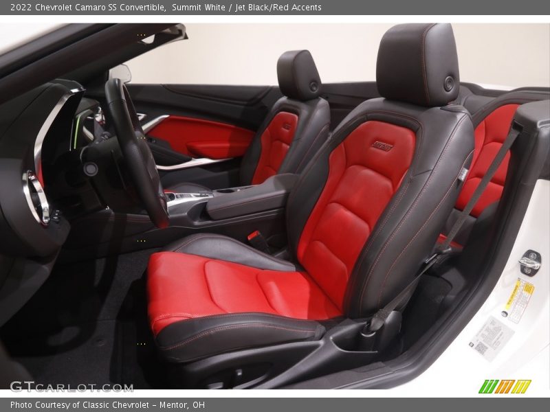  2022 Camaro SS Convertible Jet Black/Red Accents Interior