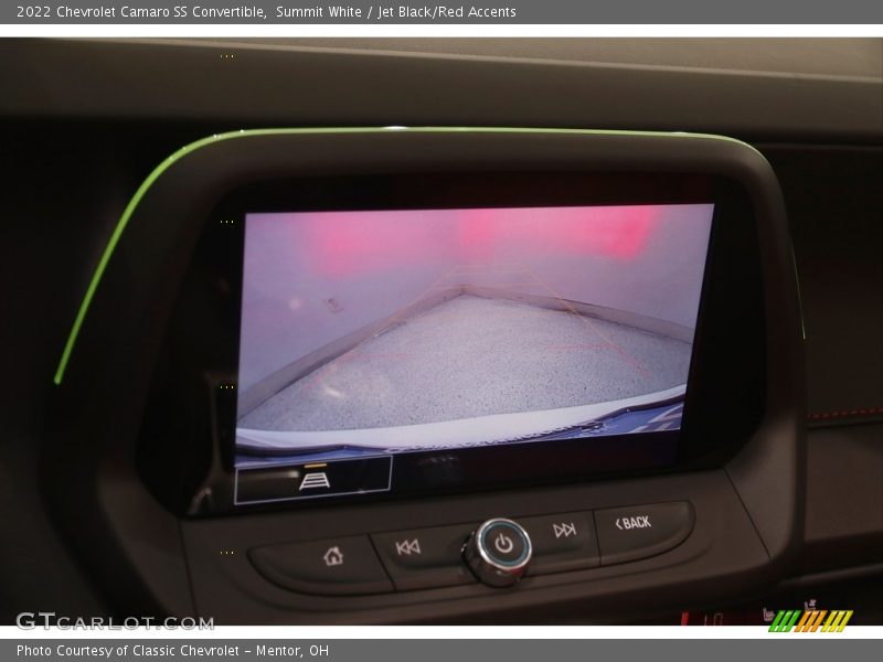 Controls of 2022 Camaro SS Convertible