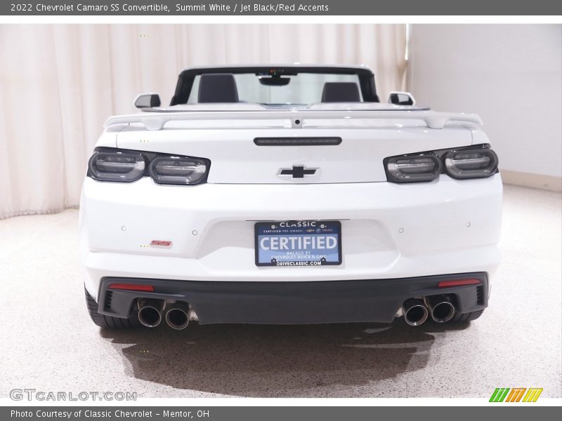 Summit White / Jet Black/Red Accents 2022 Chevrolet Camaro SS Convertible